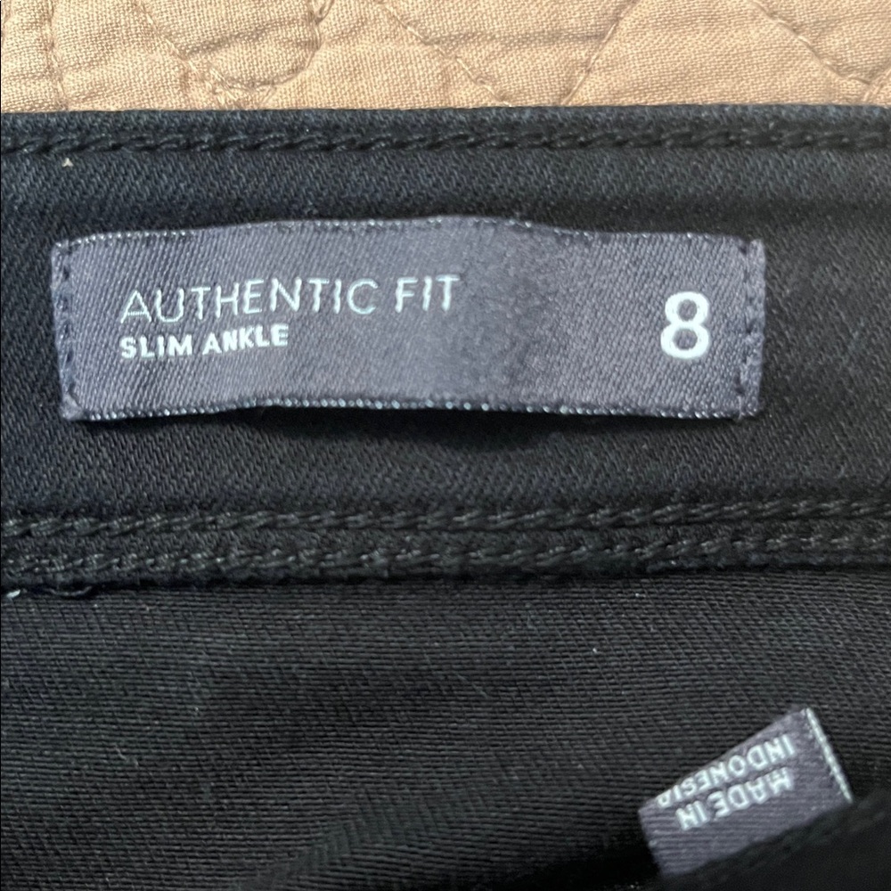 🌻J Jill Authentic Fit Black Slim Ankle Jeans Black - Picture 11 of 13